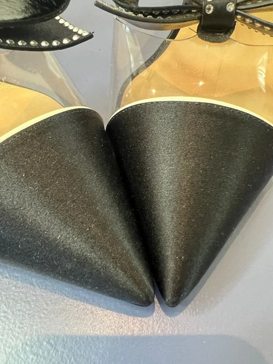 Christian Louboutin Naked Bow 100 Black Satin Patent Pumps EU 41 NIB - Picture 8 of 13